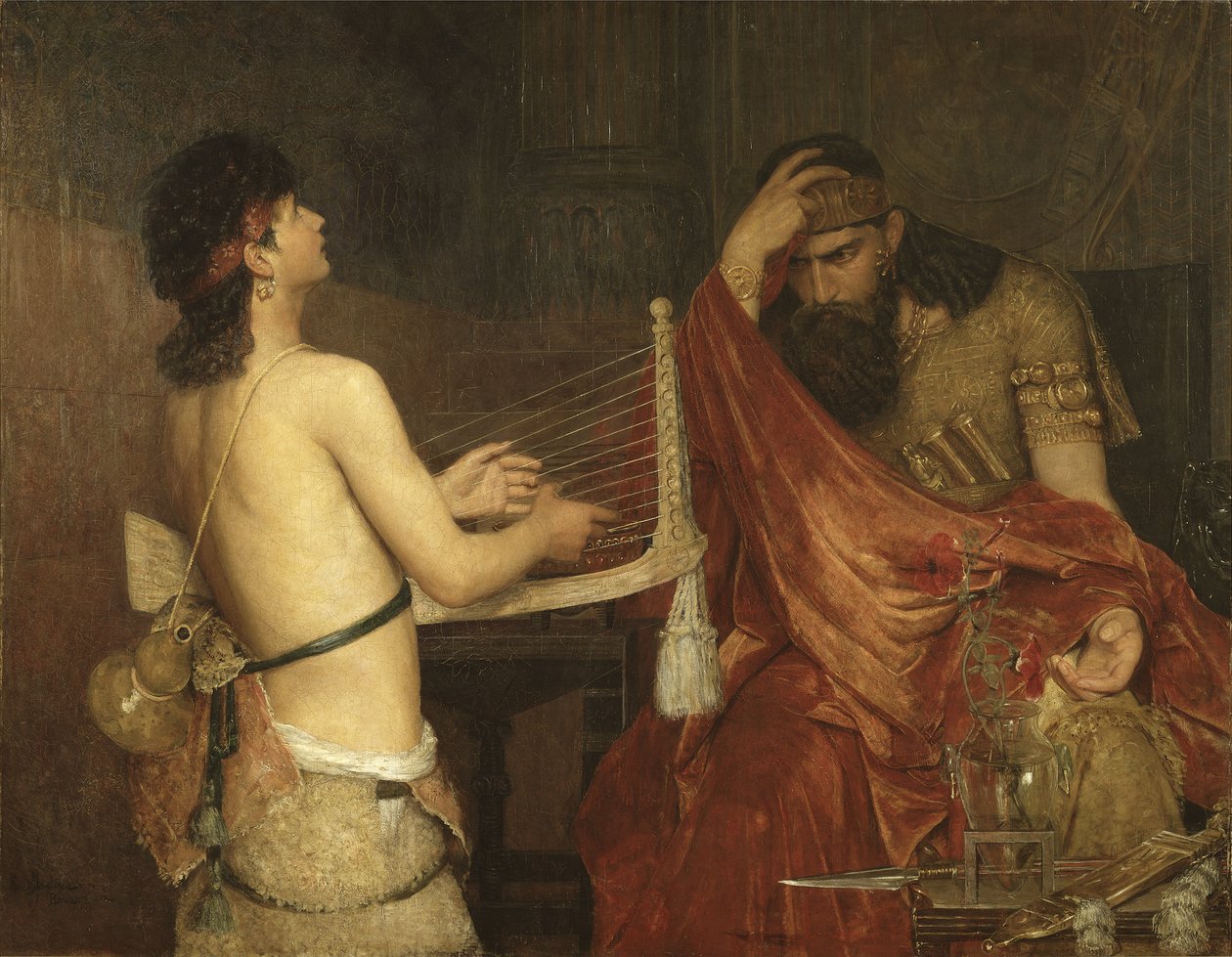 David og Saul, 1878 af Ernst Josephson