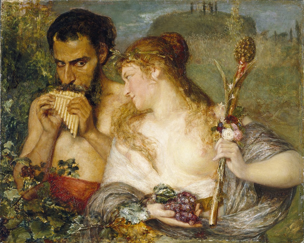 Nymfe og faun, 1878 af Ernst Josephson