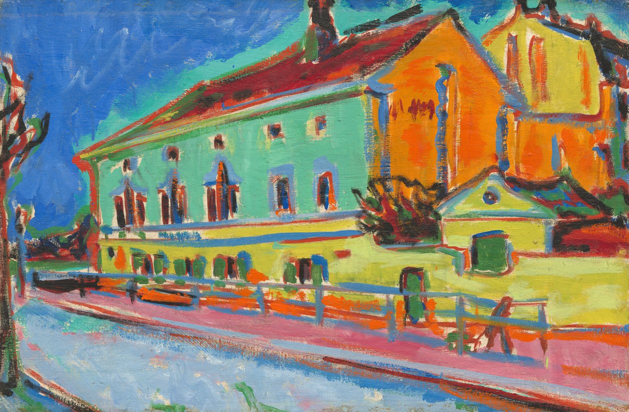 Dance Hall Bellevue [forside], 19091910. af Ernst Ludwig Kirchner