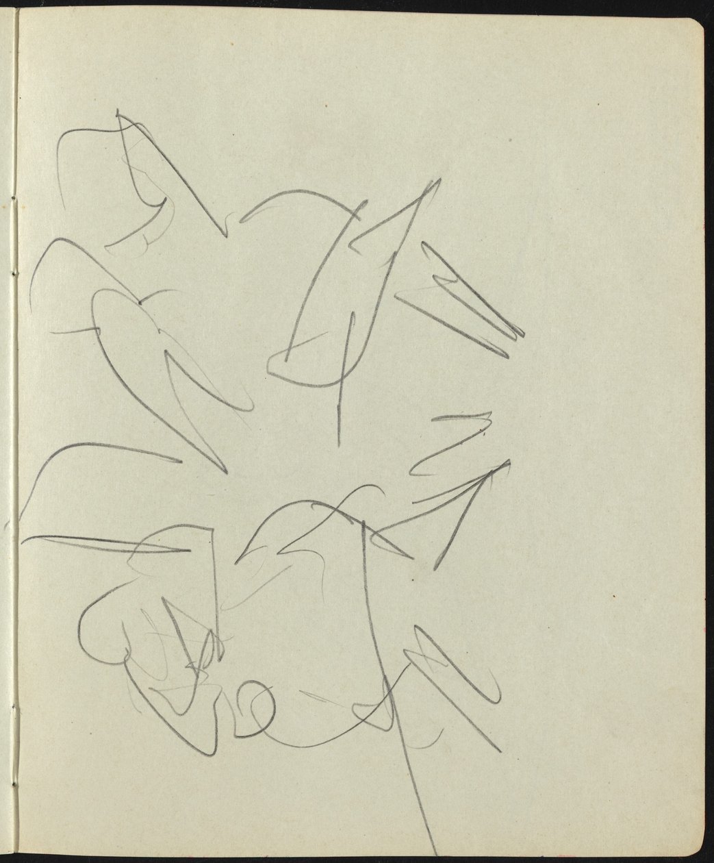 Dansere og udøvende side fra en skitsebog, ca. 1911. af Ernst Ludwig Kirchner