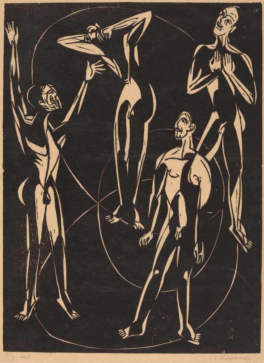 Følelser, 1937. af Ernst Ludwig Kirchner