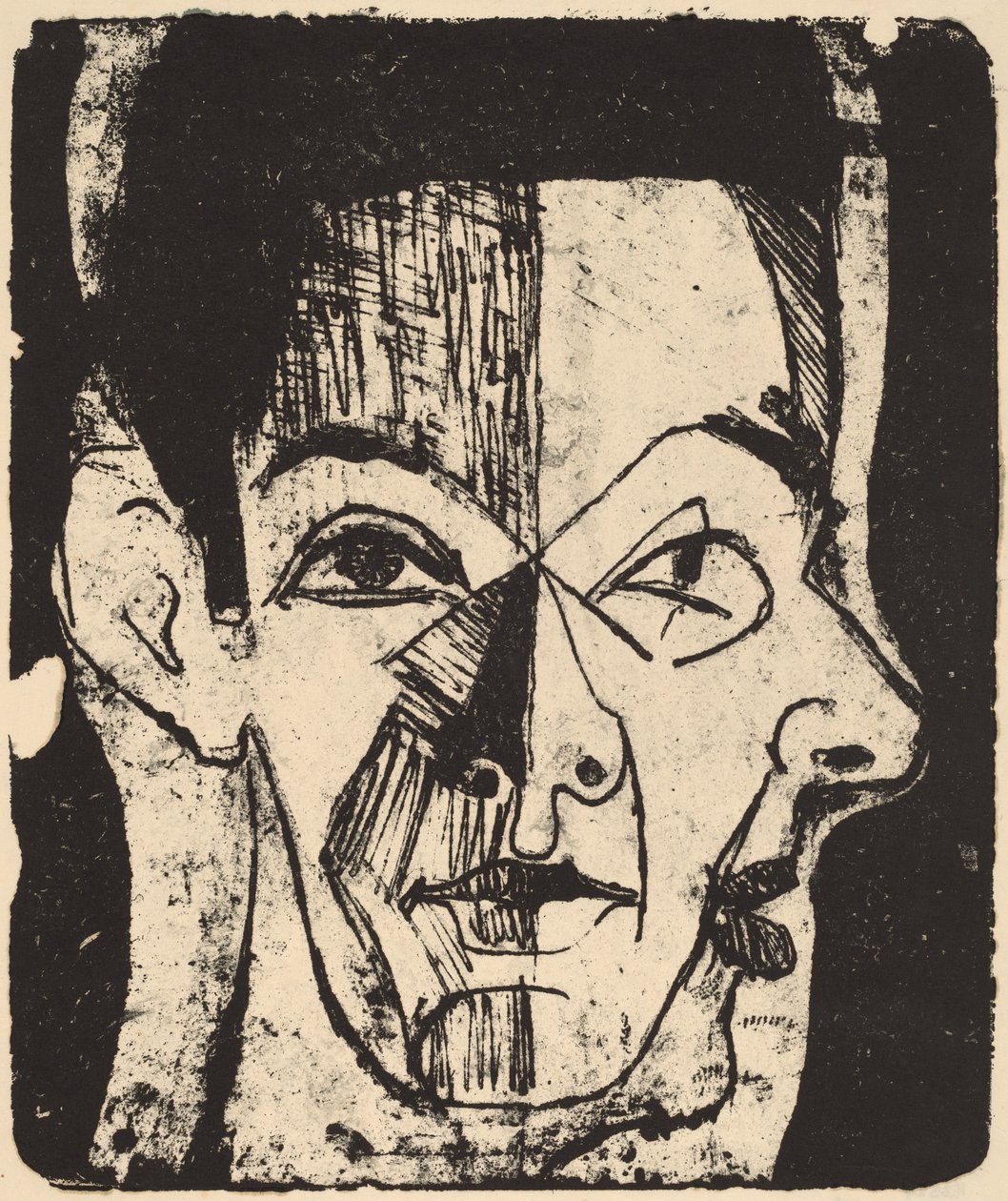 Hovedstudie, 1926. af Ernst Ludwig Kirchner