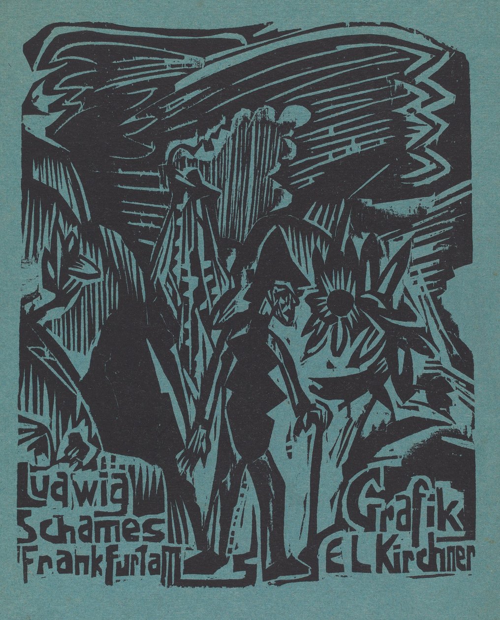 Ludwig Schames Frankfurt a M Grafik E L Kirchner Ludwig Schames Frankfurt a M..., 19191920. af Ernst Ludwig Kirchner
