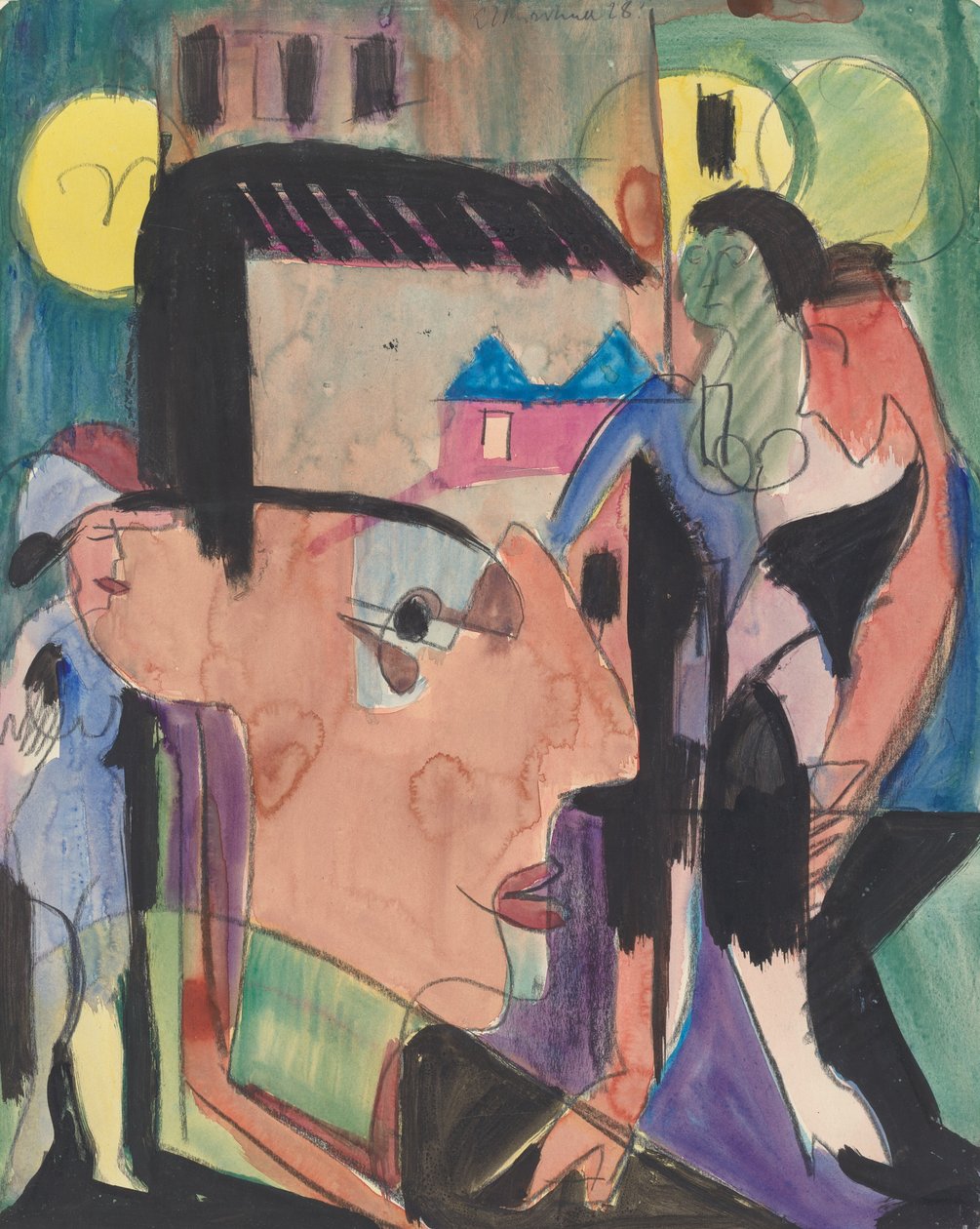 Selvportræt, 1928. af Ernst Ludwig Kirchner