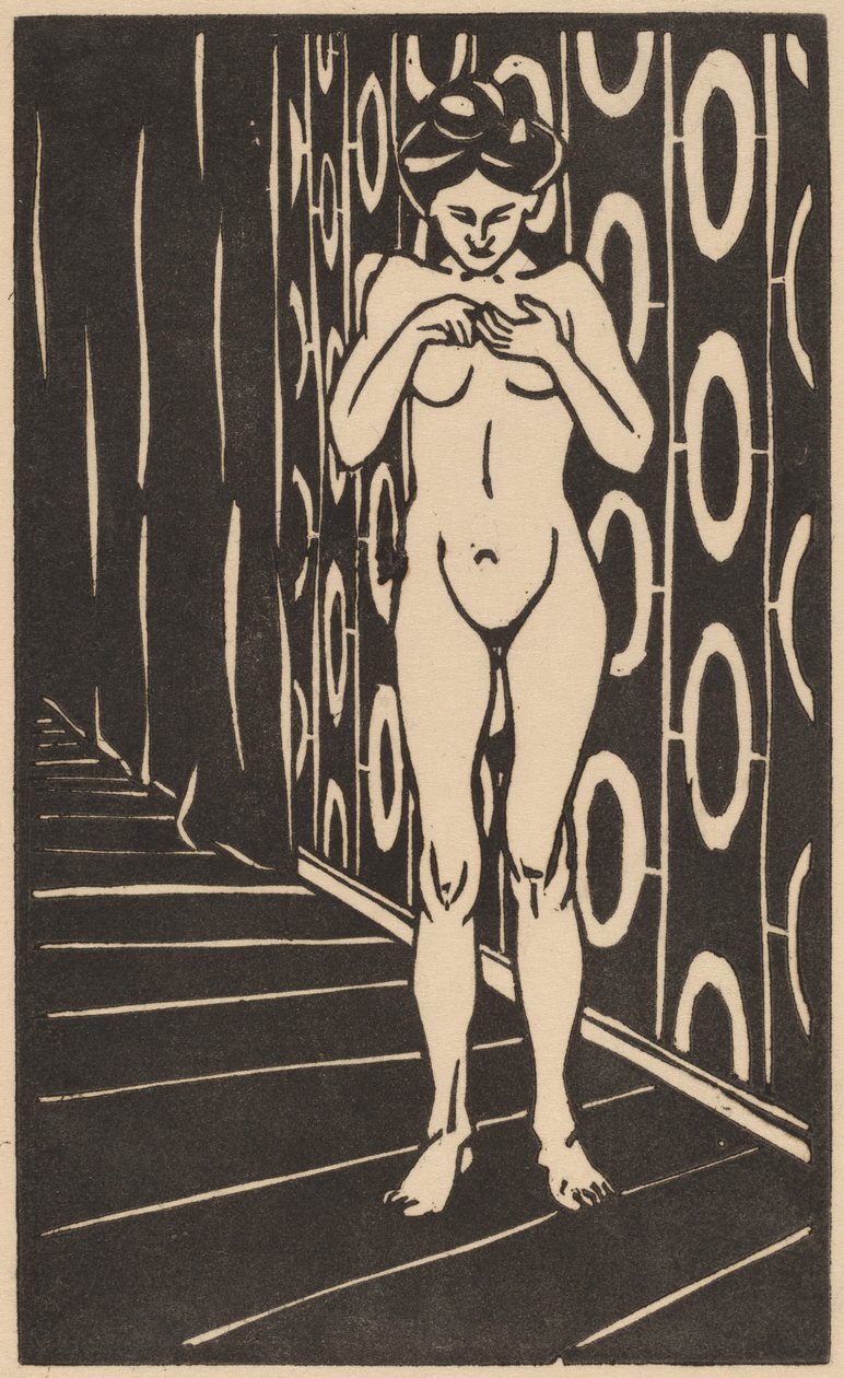 Fingerspillet, 1905. af Ernst Ludwig Kirchner