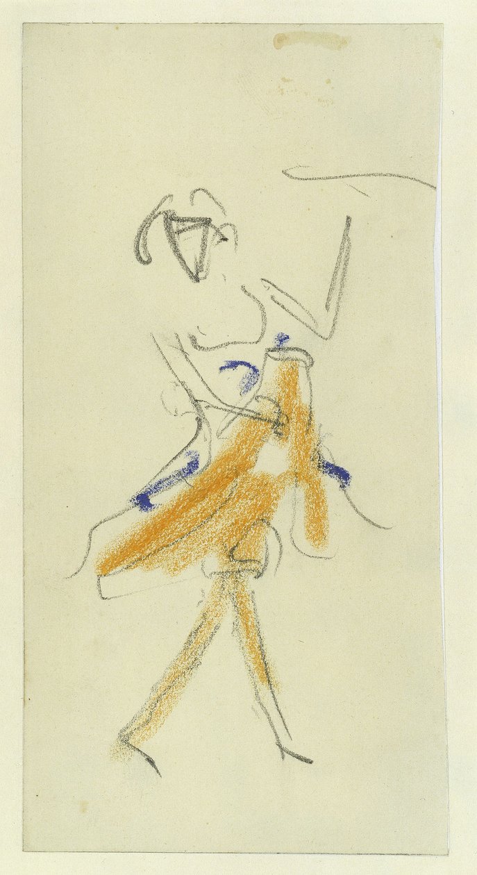 En danser, 1909-1910 af Ernst Ludwig Kirchner