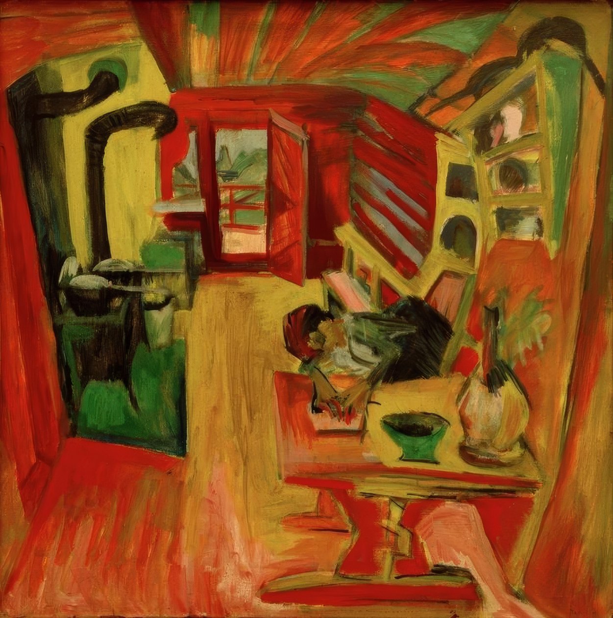 Alpine køkken af Ernst Ludwig Kirchner
