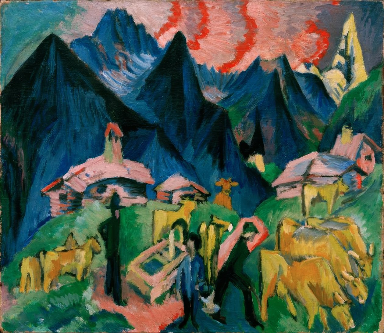 Alpint liv af Ernst Ludwig Kirchner