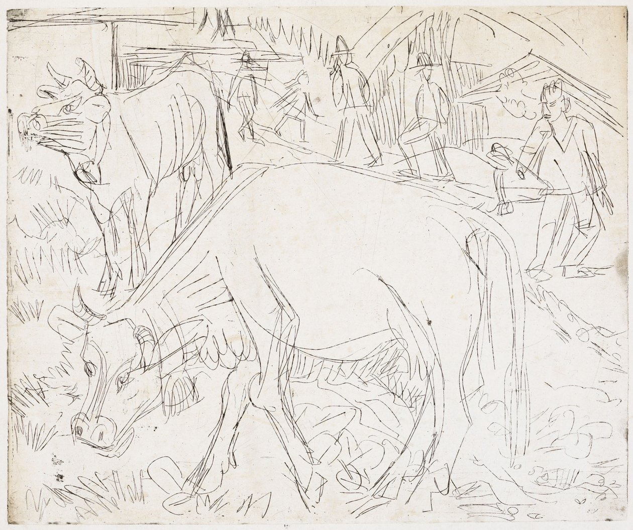 Alpescene af Ernst Ludwig Kirchner