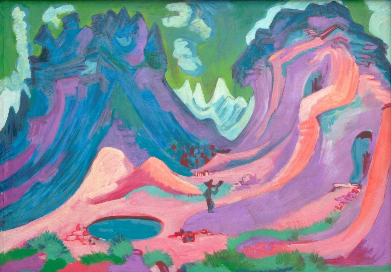 Amselfluh af Ernst Ludwig Kirchner