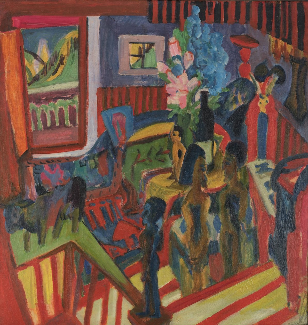 Atelierecke af Ernst Ludwig Kirchner