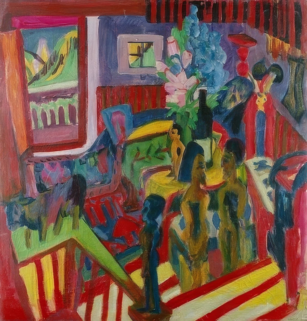 Atelierecke. 1922 af Ernst Ludwig Kirchner