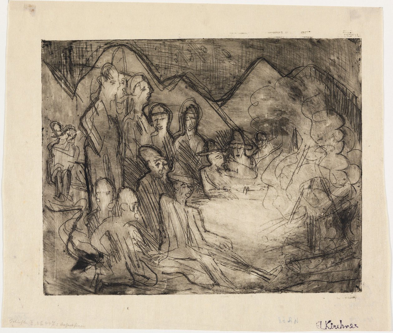 Augustbål af Ernst Ludwig Kirchner