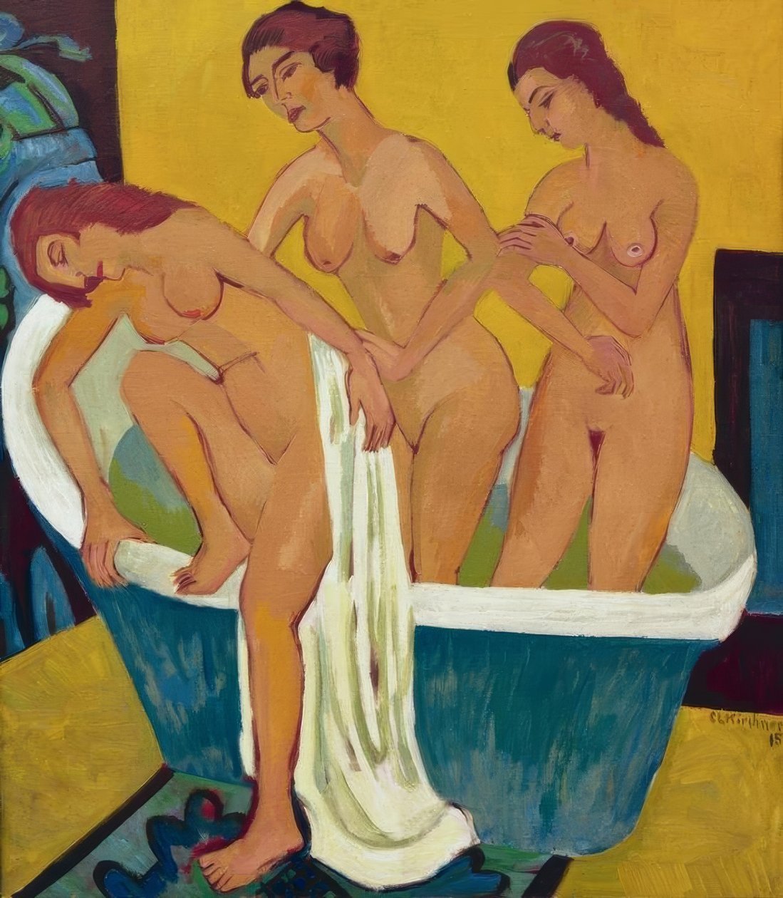 Badende Frauen af Ernst Ludwig Kirchner