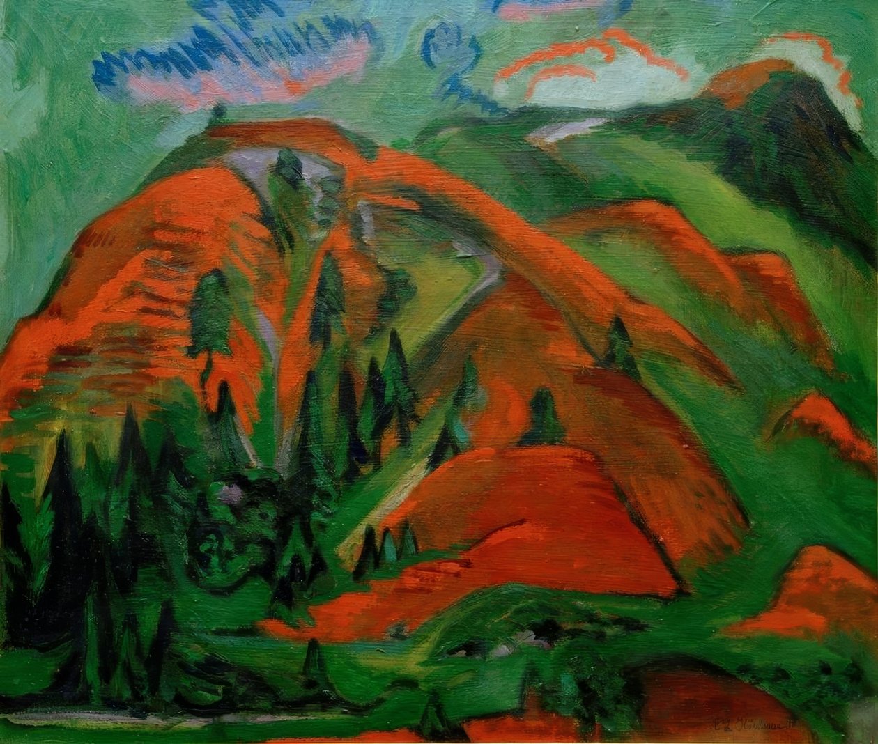 Trægrænse af Ernst Ludwig Kirchner