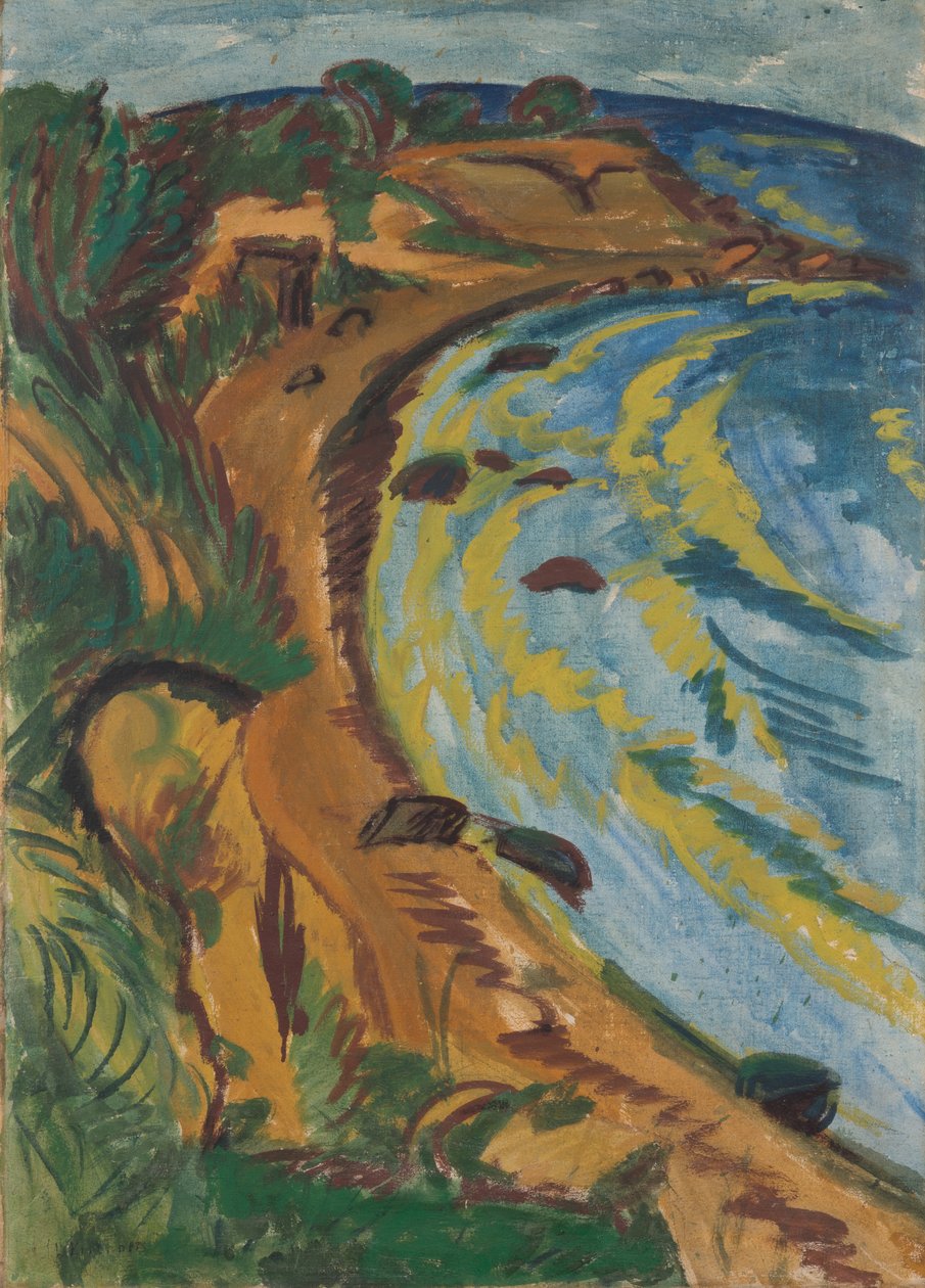 Bugt på Fehmarns kyst af Ernst Ludwig Kirchner