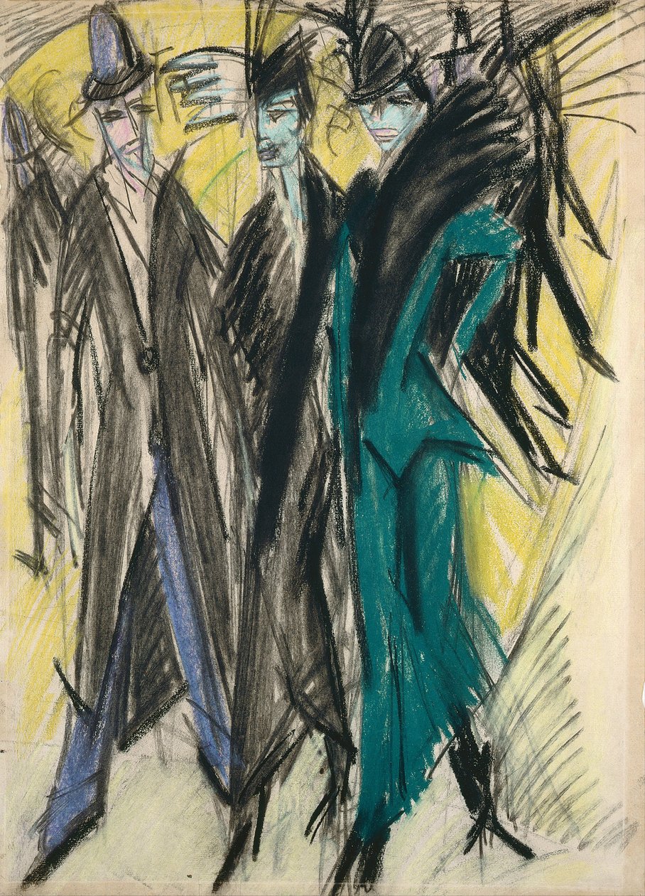 Berlin Street Scene af Ernst Ludwig Kirchner