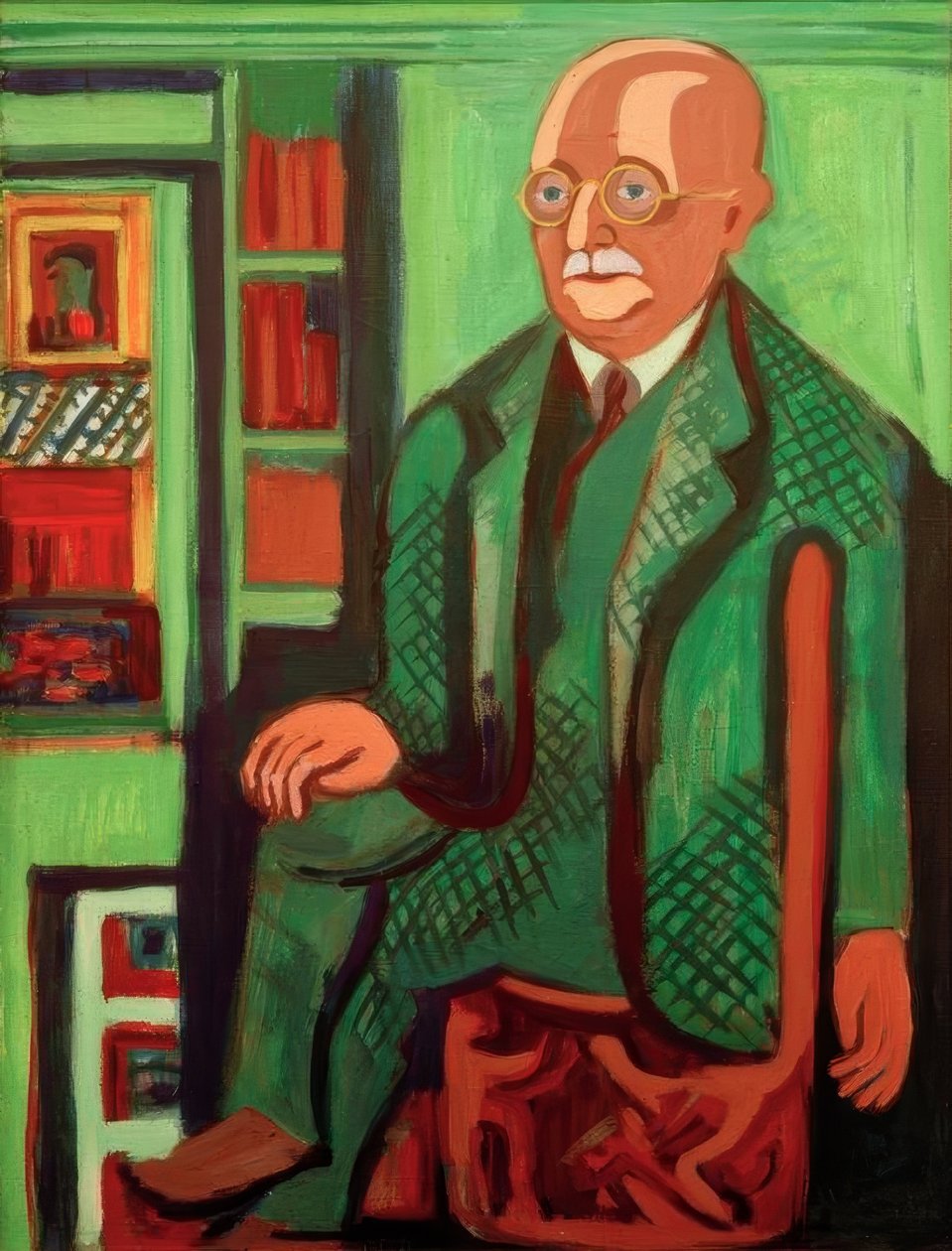 Portræt af Dr. Hagemann af Ernst Ludwig Kirchner