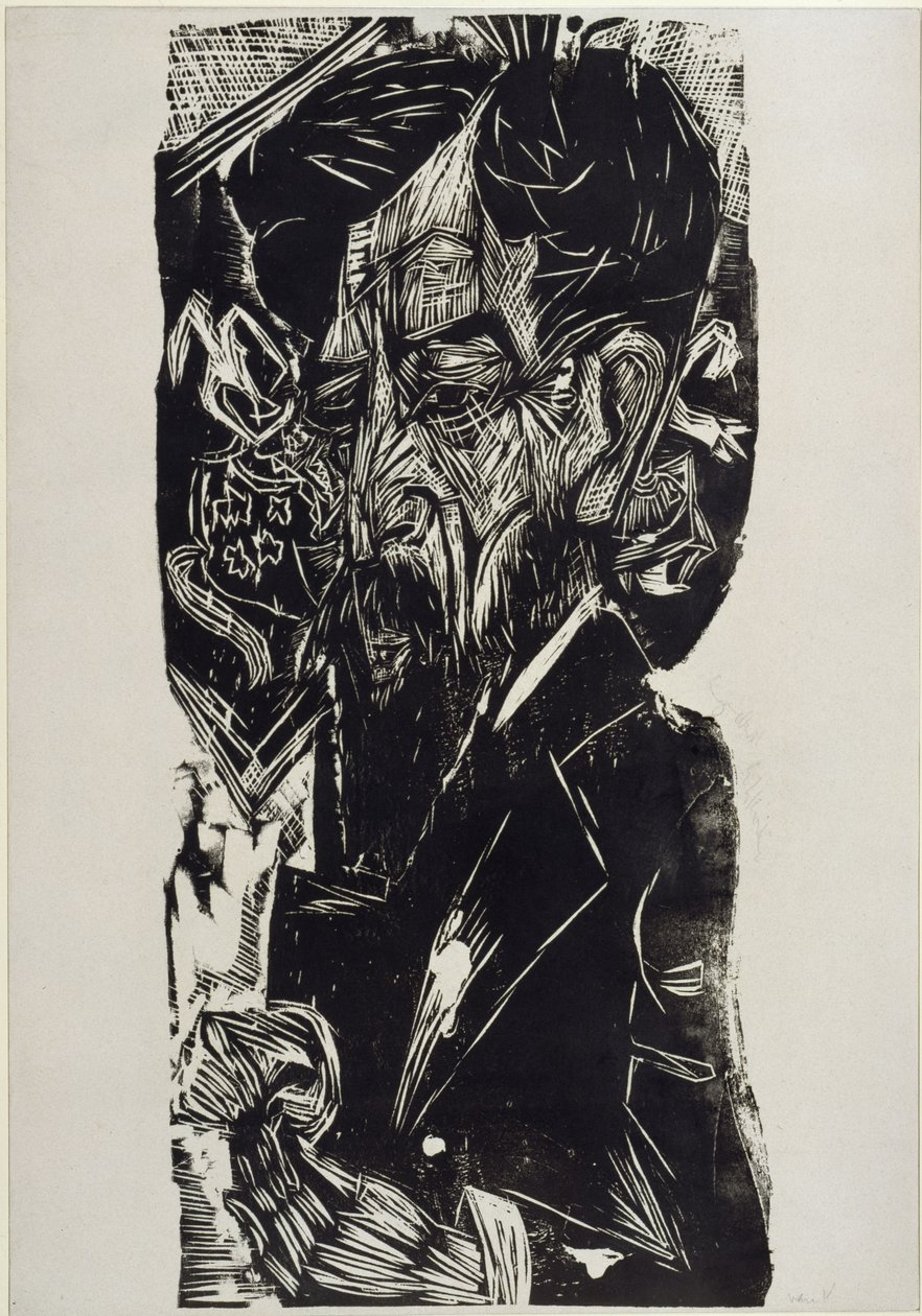Portræt af Van Vloten af Ernst Ludwig Kirchner