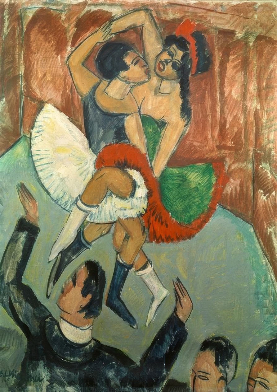 Sorte kvinder danser af Ernst Ludwig Kirchner