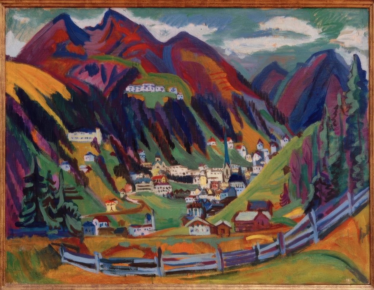 Udsigt over Davos af Ernst Ludwig Kirchner