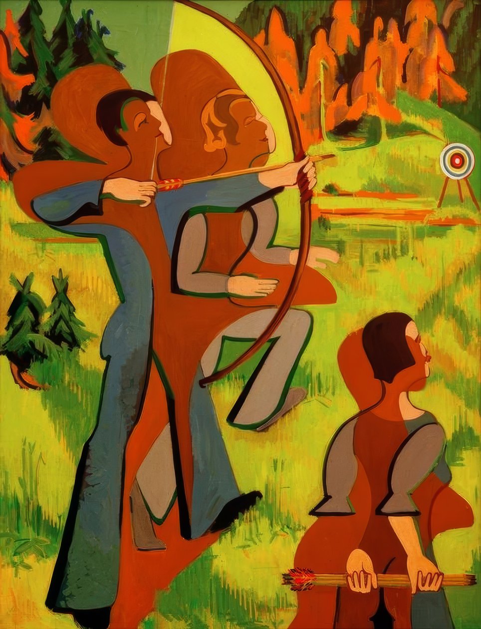 Bueskytter af Ernst Ludwig Kirchner