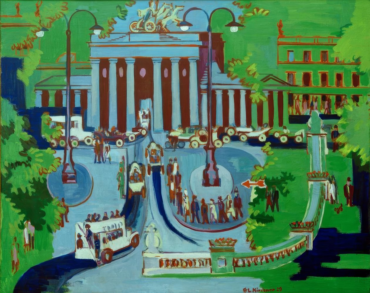 Brandenburger Tor, Berlin af Ernst Ludwig Kirchner