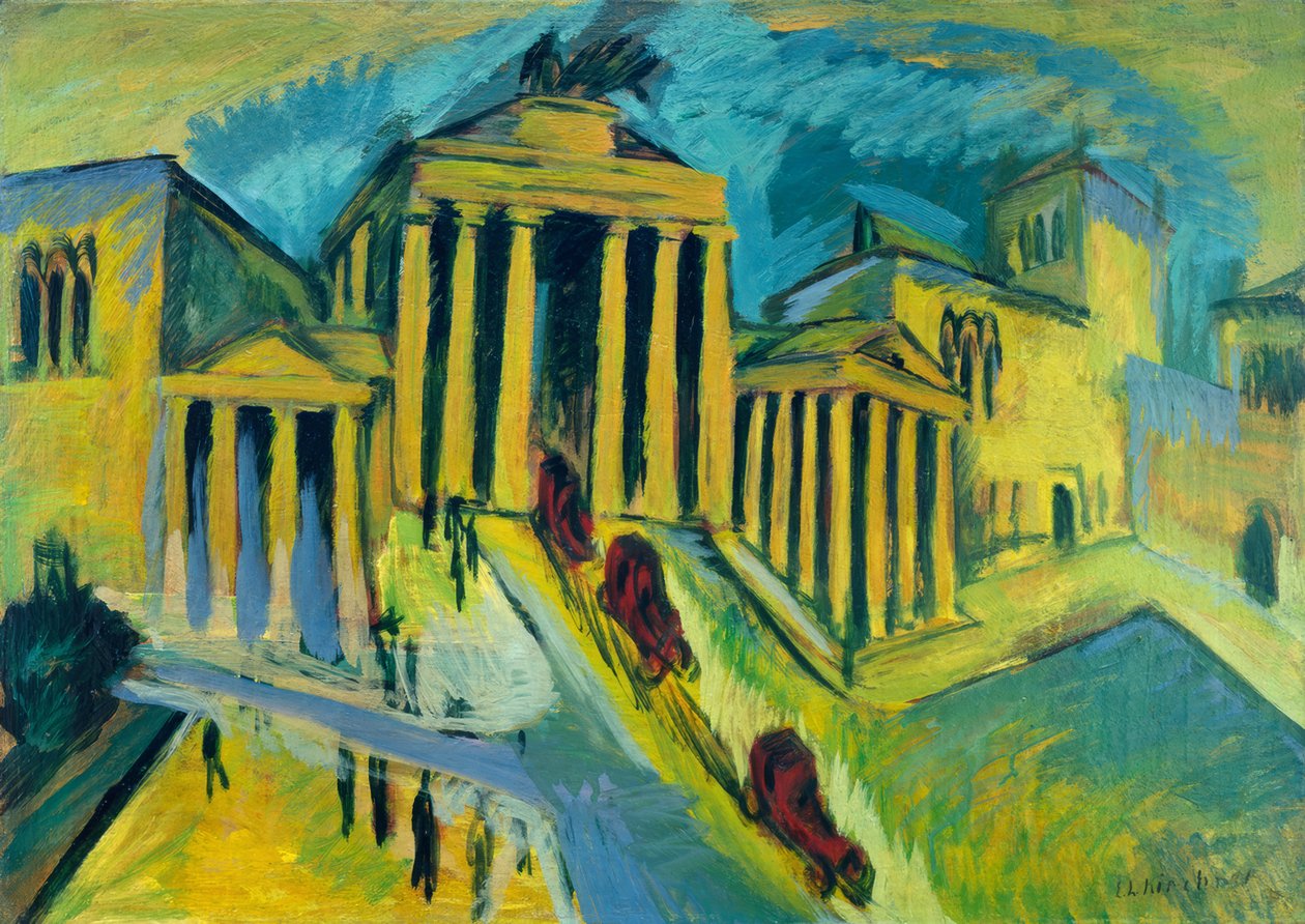 Brandenburger Tor, Berlin af Ernst Ludwig Kirchner