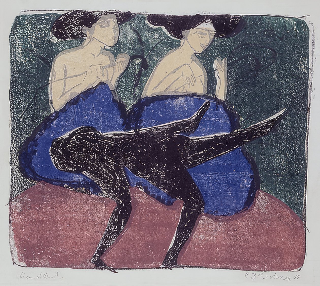 Kage-gåtur. 1911 af Ernst Ludwig Kirchner