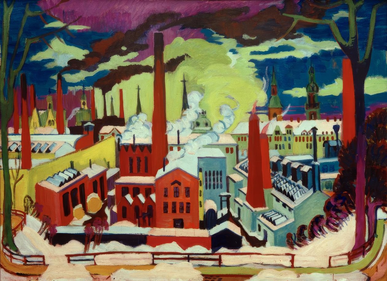 Chemnitz fabrikker af Ernst Ludwig Kirchner