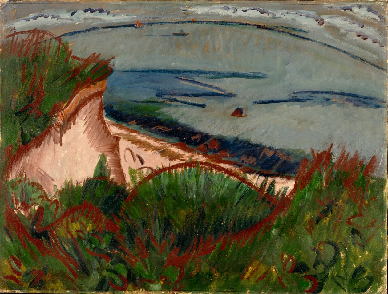 Kystlandskab på Fehmarn af Ernst Ludwig Kirchner