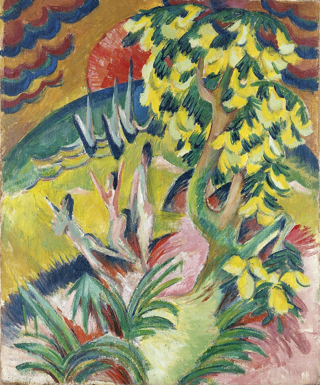 Curving Bay, ca. 1914 af Ernst Ludwig Kirchner