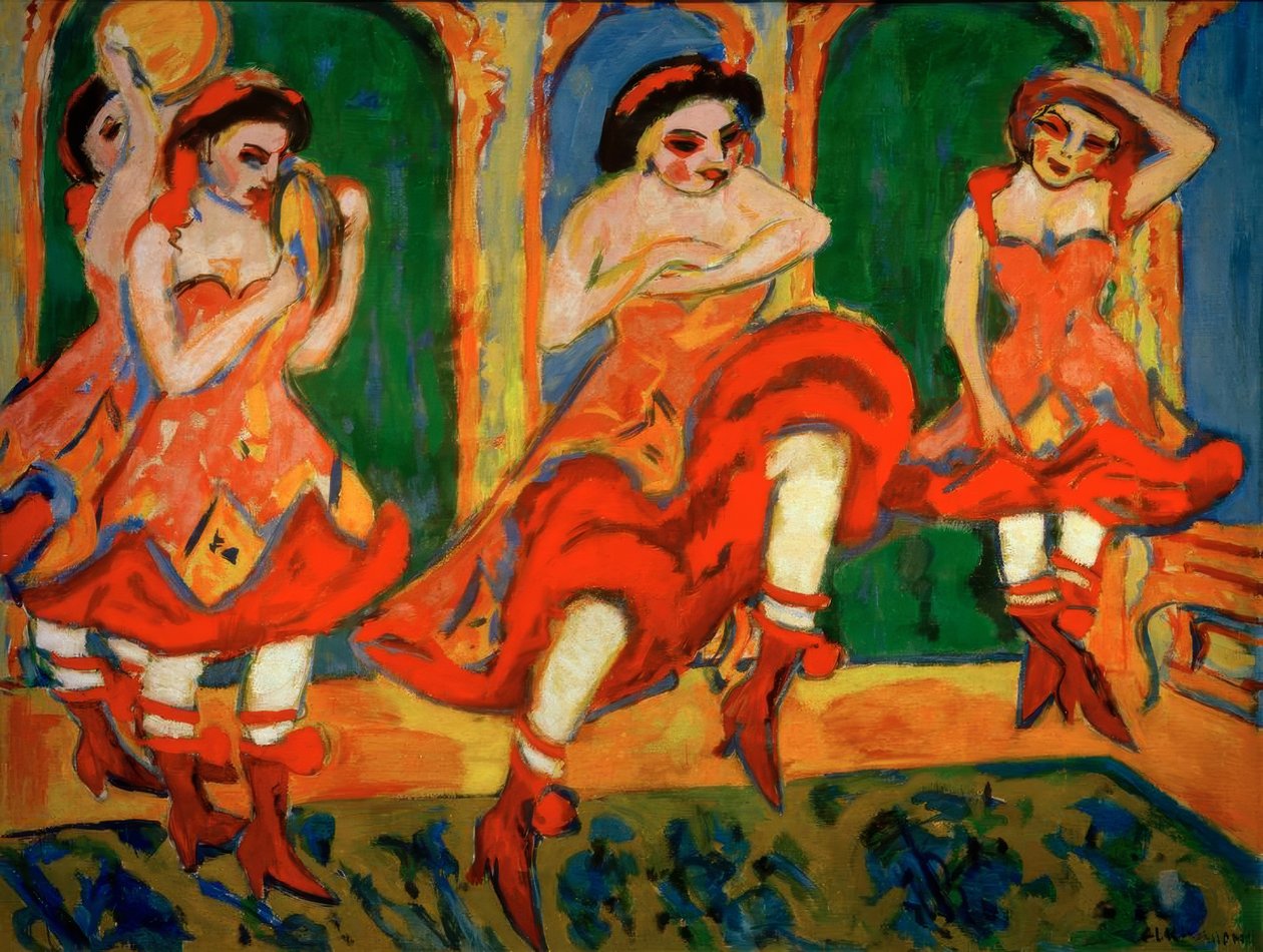 Czardastänzerinnen af Ernst Ludwig Kirchner