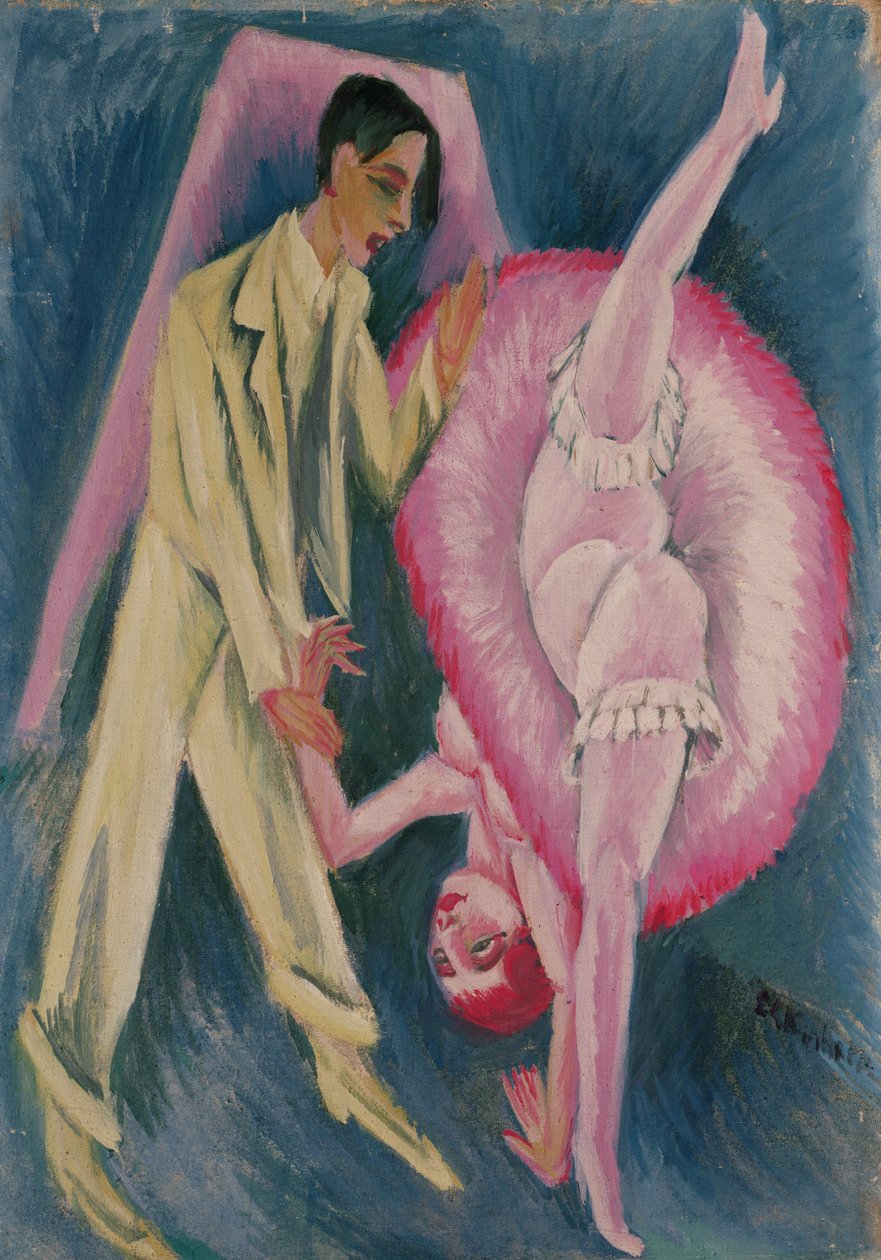 Dansende par, 1914 af Ernst Ludwig Kirchner
