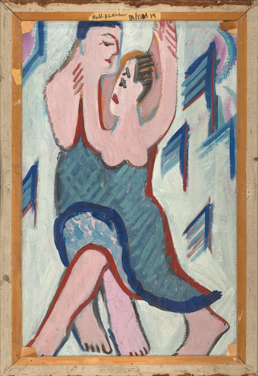 Dansende par i sneen [omvendt] af Ernst Ludwig Kirchner