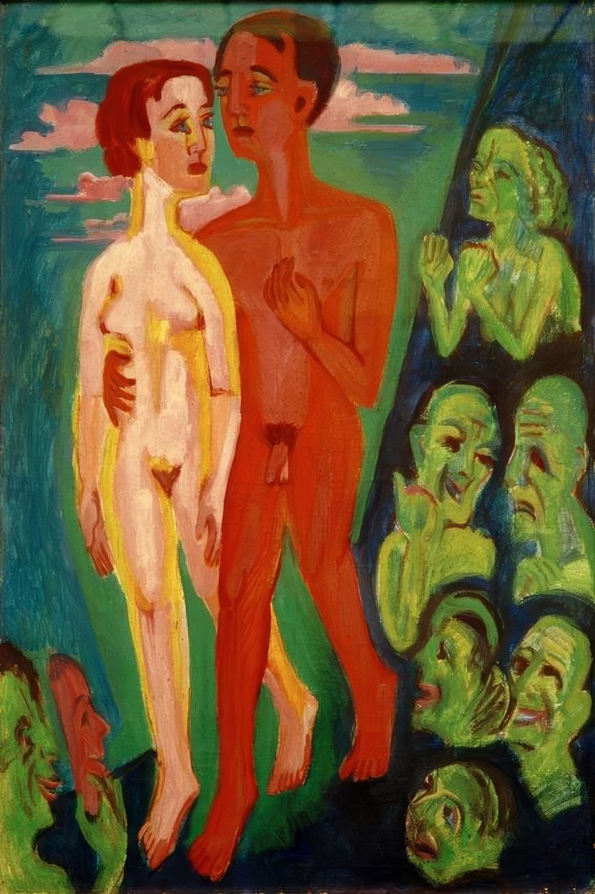 Parret foran folket af Ernst Ludwig Kirchner