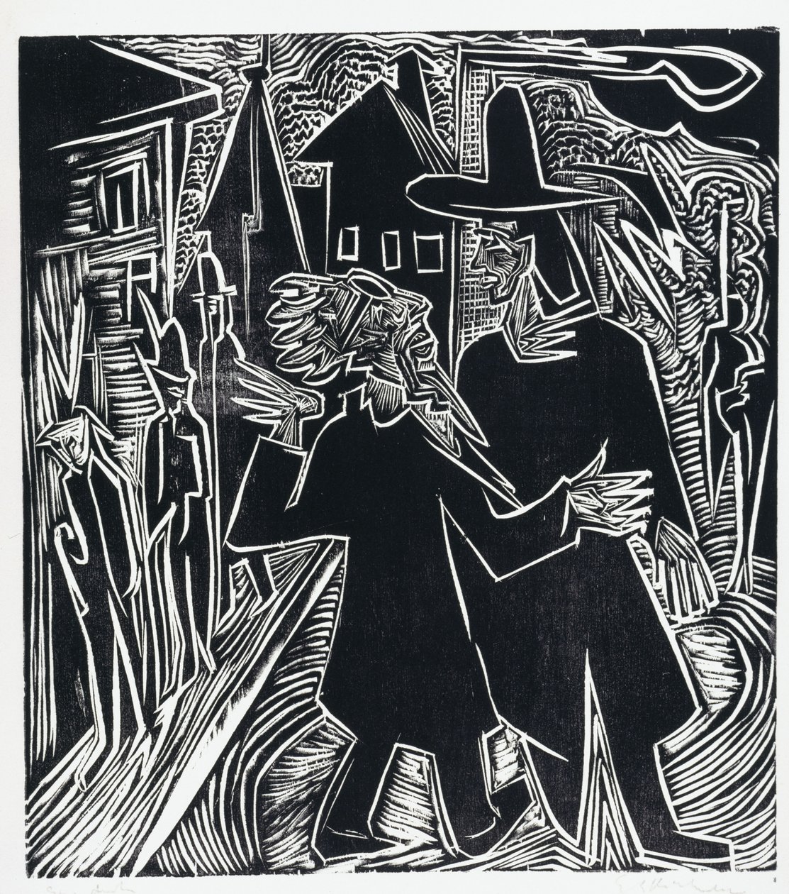 David og Absalom af Ernst Ludwig Kirchner