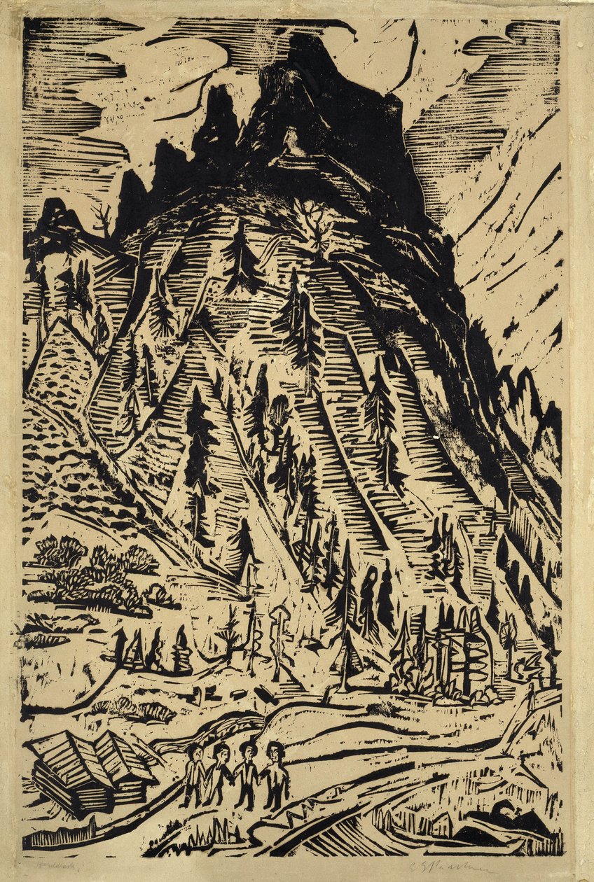 Bjerget af Ernst Ludwig Kirchner