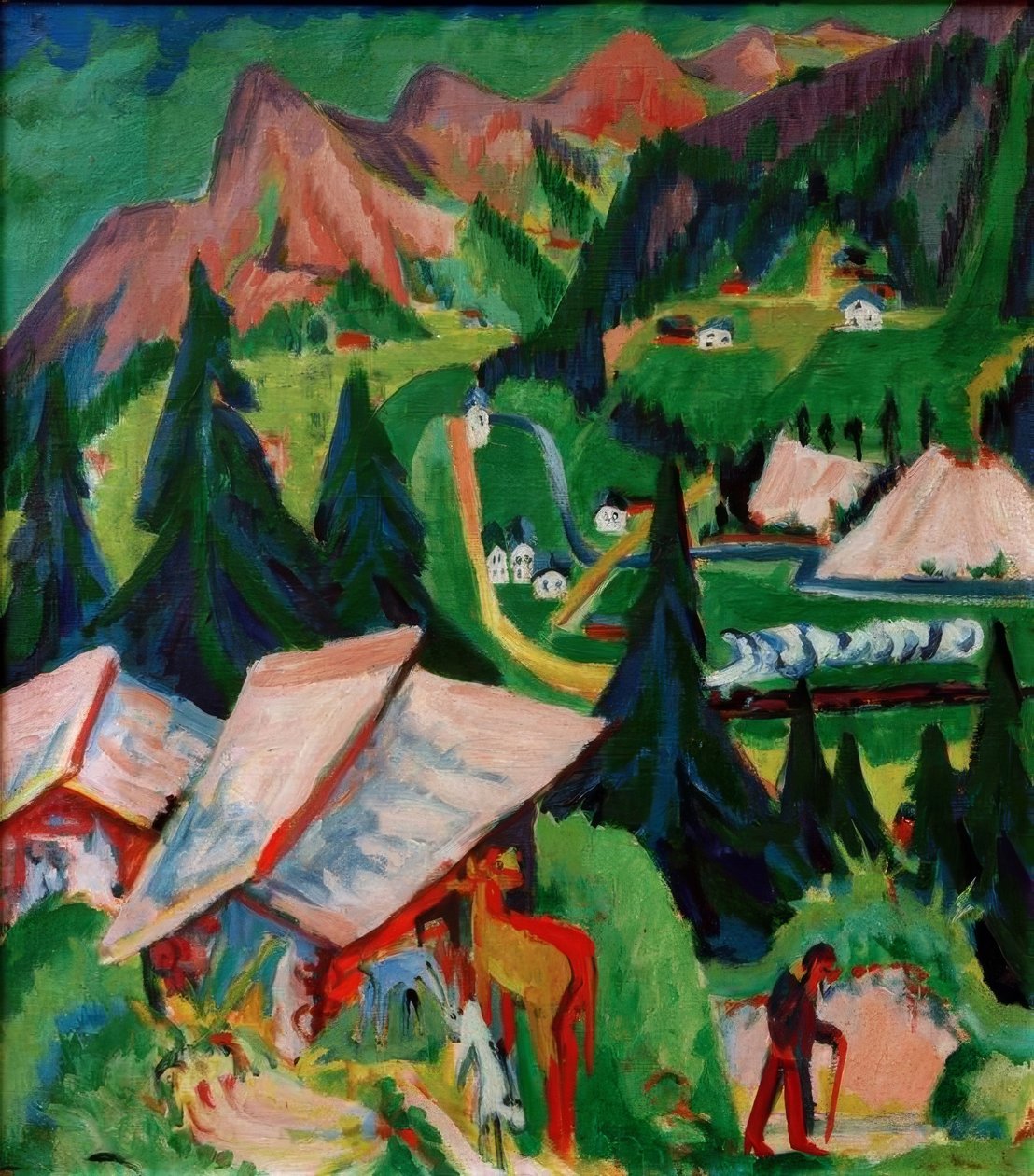Junkerboden fra Stafel af Ernst Ludwig Kirchner