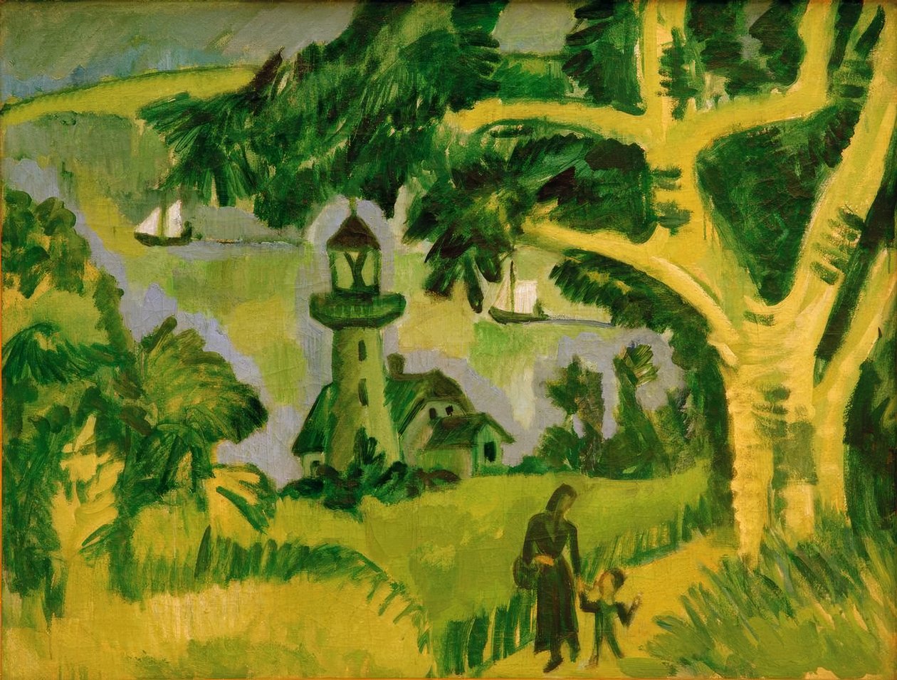 Fyrtårnet på Femern af Ernst Ludwig Kirchner