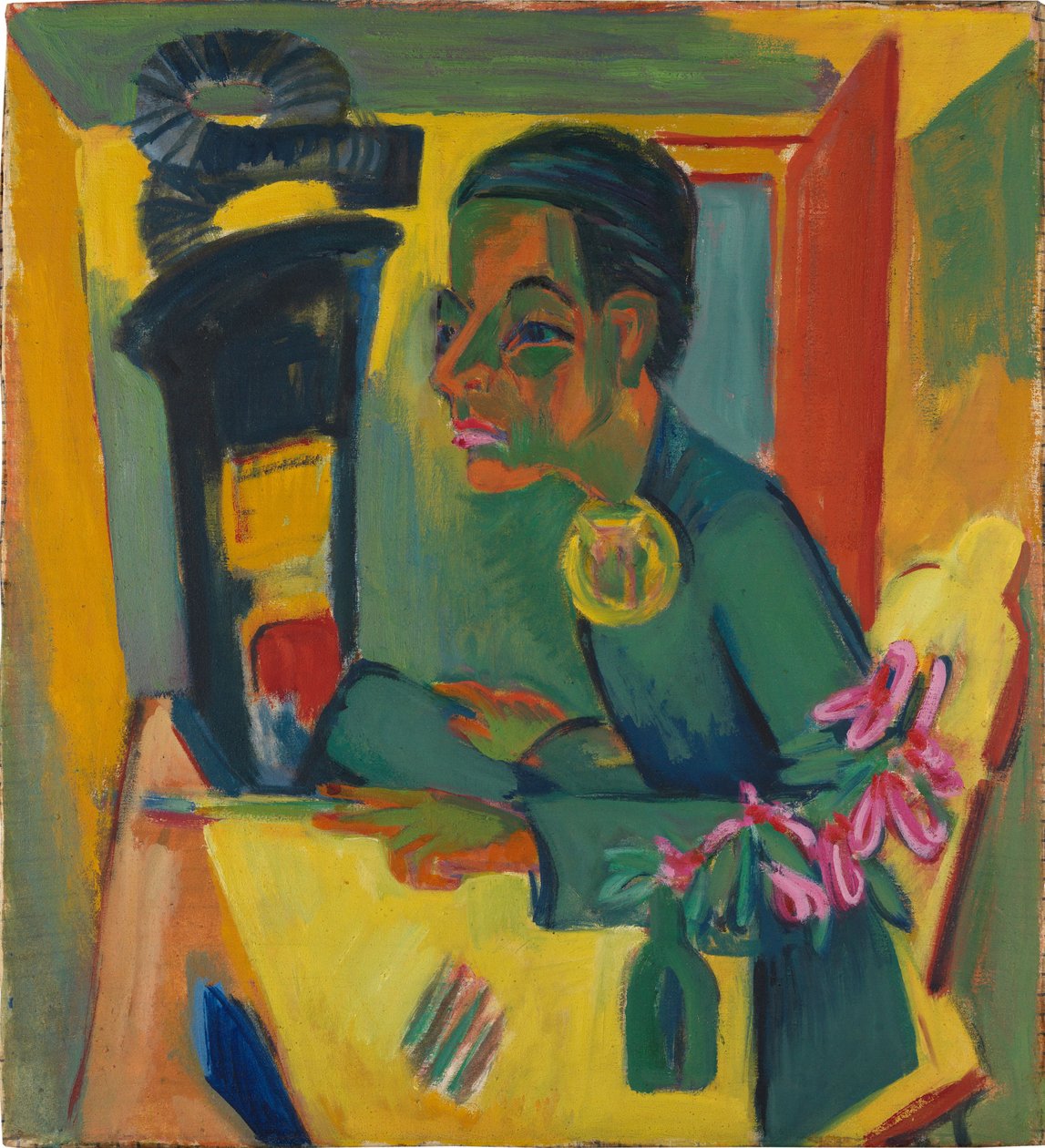 "Maleren" (selvportræt) af Ernst Ludwig Kirchner