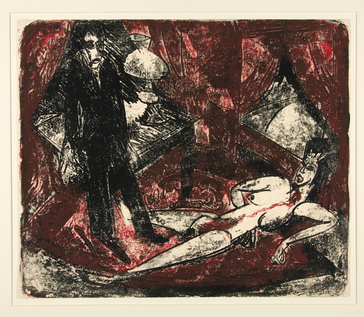 Der Moerder (Morderen), illustration til Zola af Ernst Ludwig Kirchner