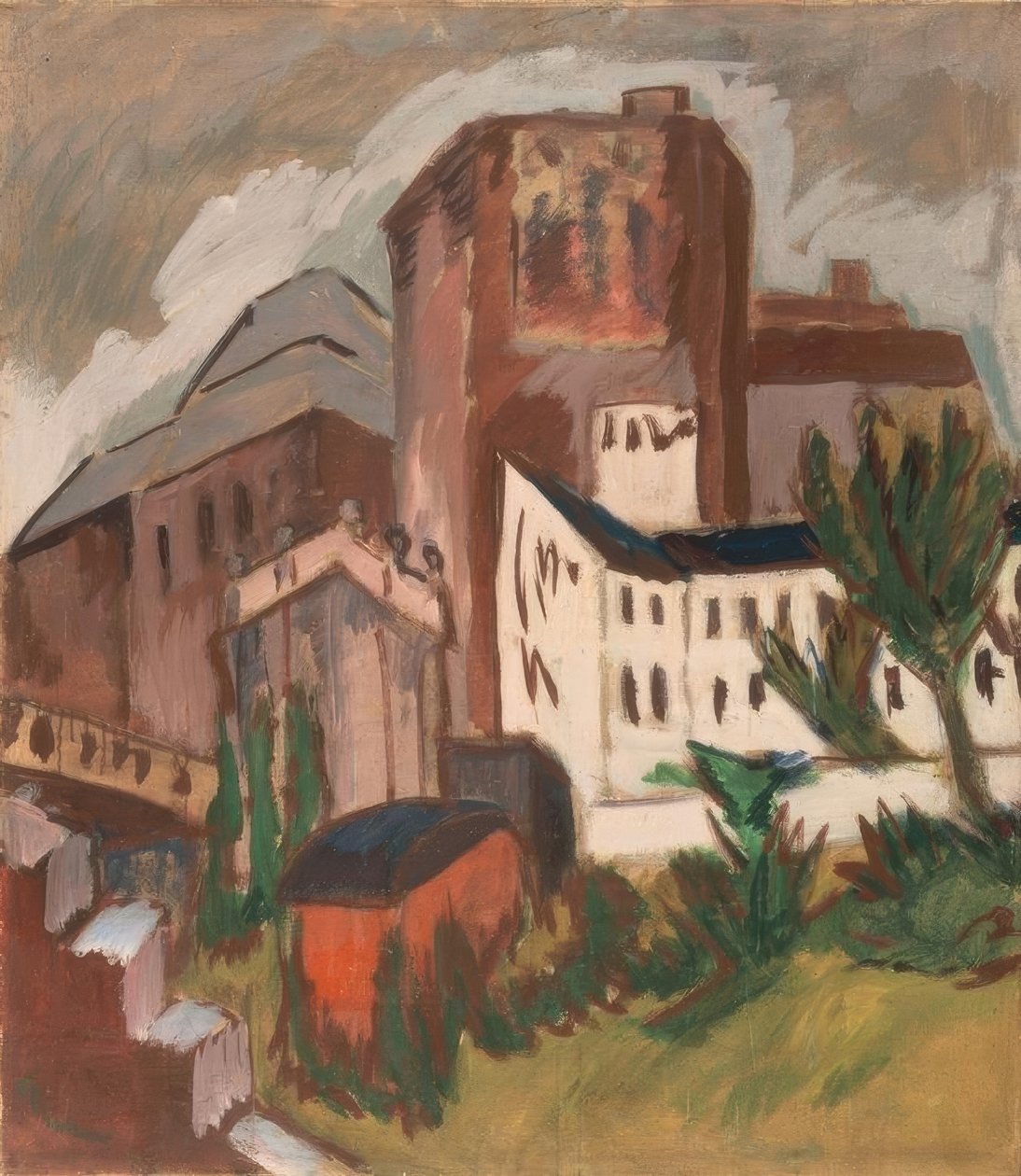 Byens tårn af Ernst Ludwig Kirchner