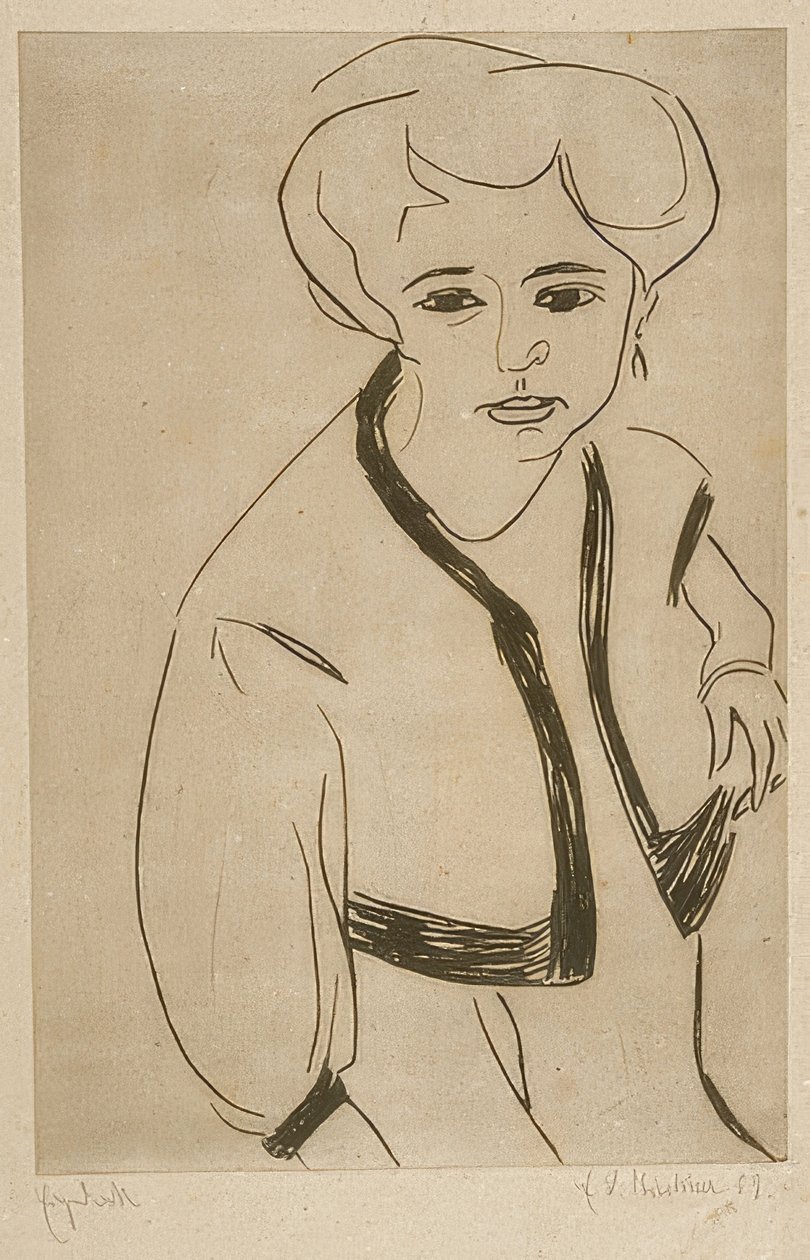 Dodo. 1909 af Ernst Ludwig Kirchner