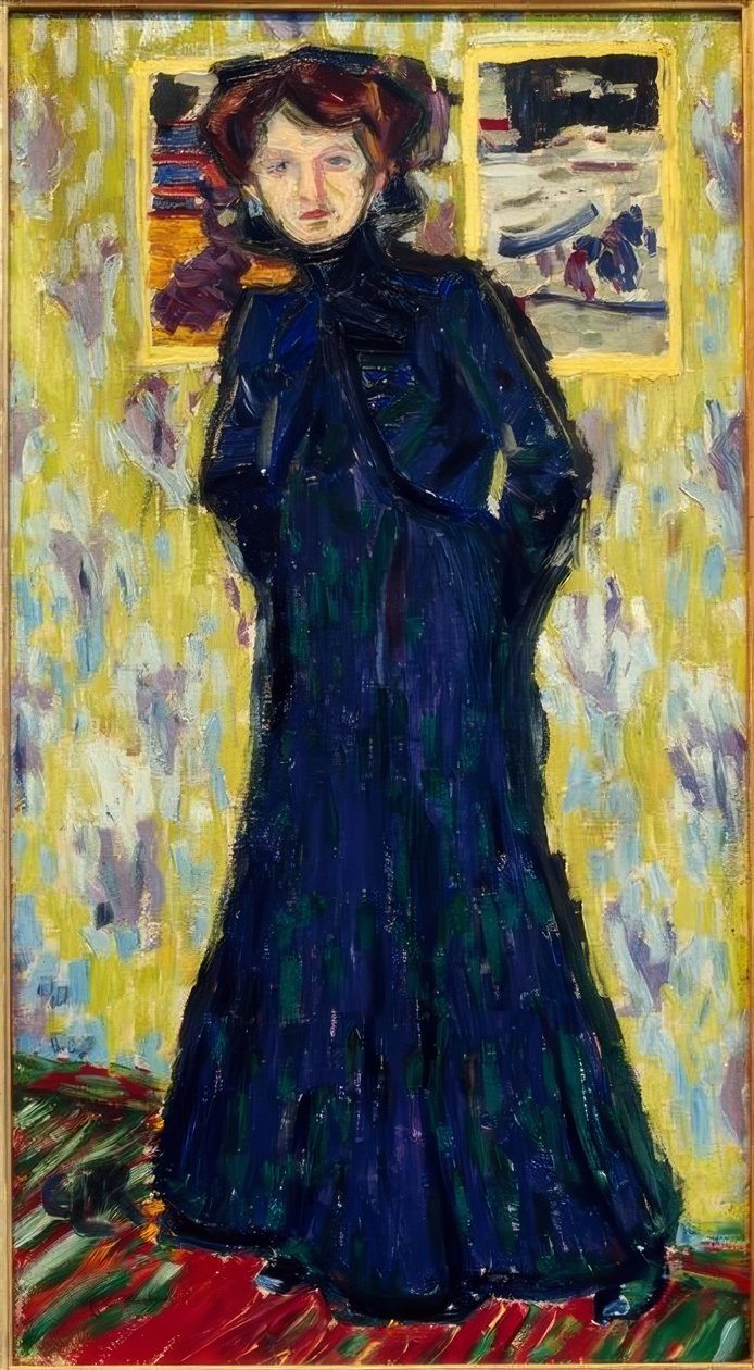 Doris, stående af Ernst Ludwig Kirchner