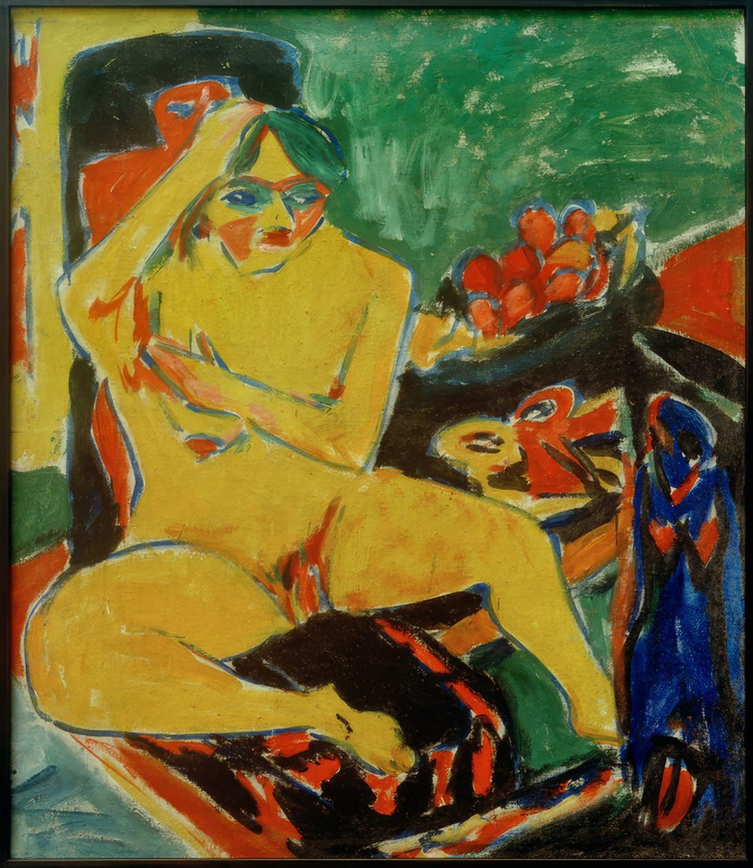 E.L.Kirchner, Akt i Atelieret af Ernst Ludwig Kirchner