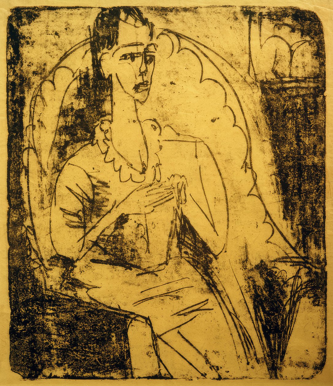 Fanny i lænestolen af Ernst Ludwig Kirchner