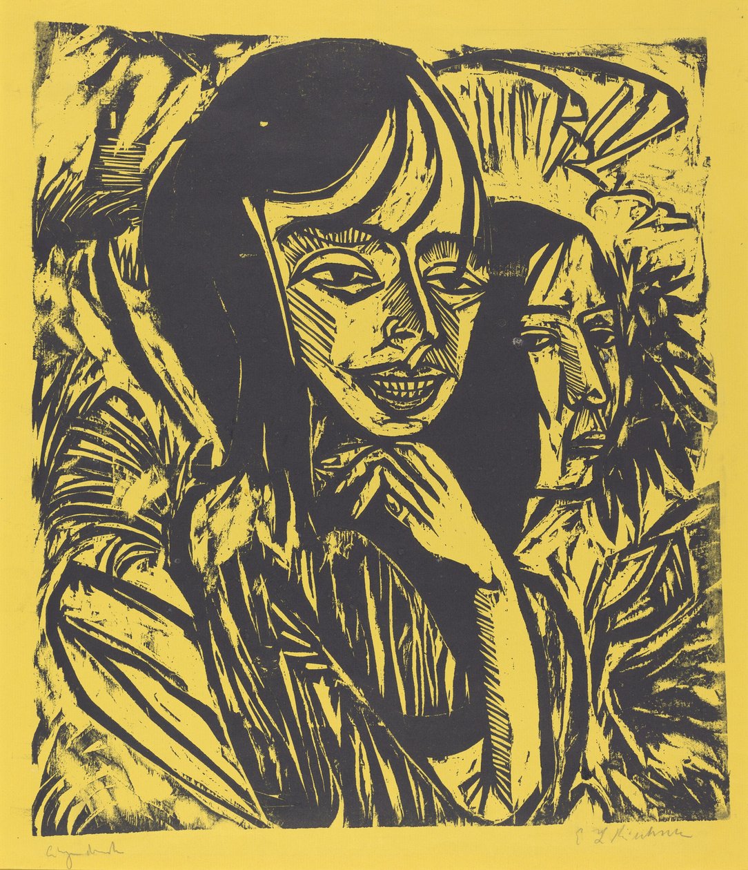 Femern Piger af Ernst Ludwig Kirchner