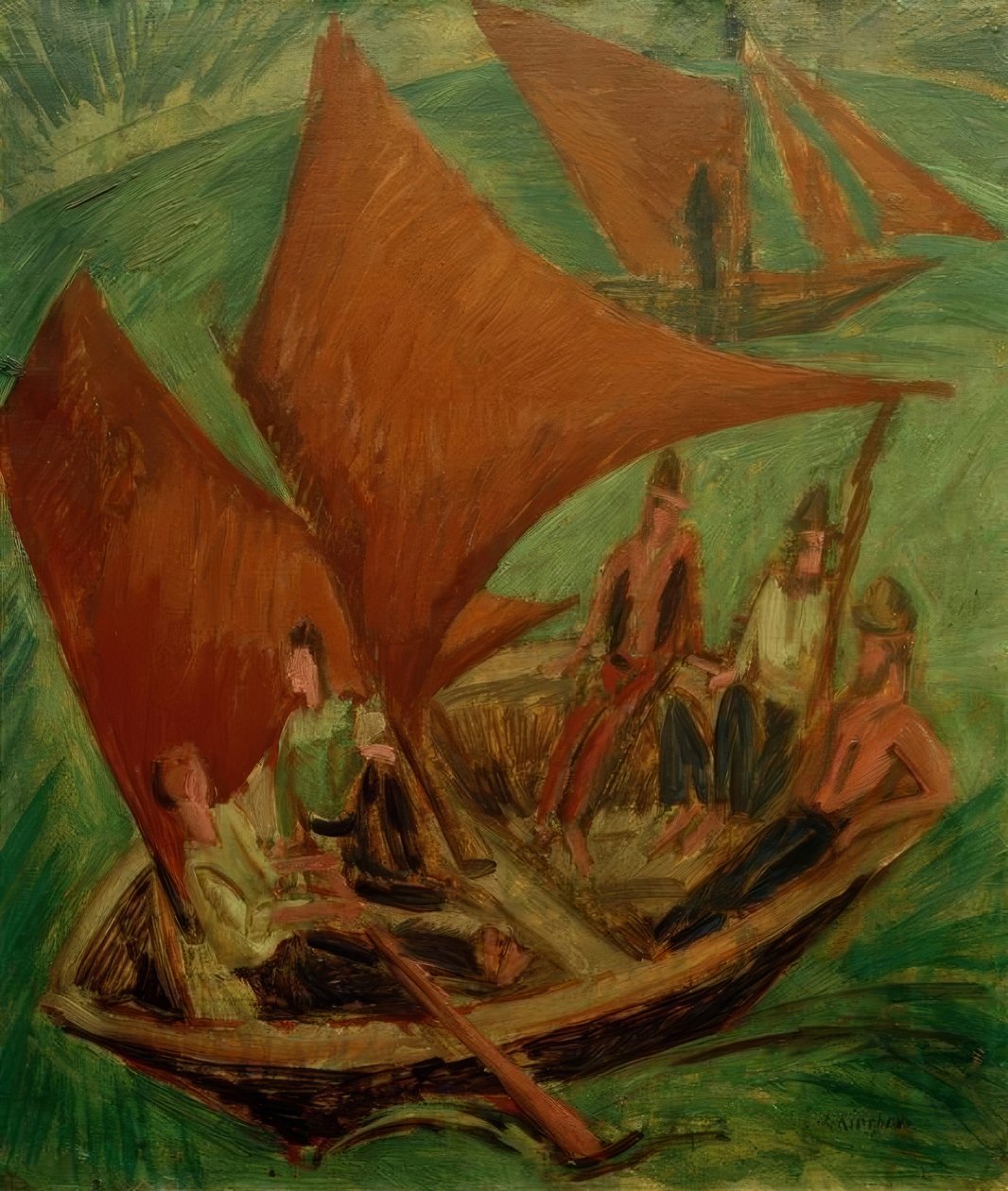 Fiskerbåde af Ernst Ludwig Kirchner