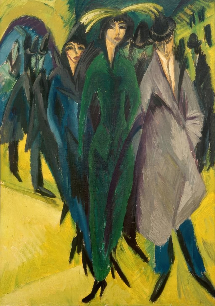 Kvinder på gaden af Ernst Ludwig Kirchner